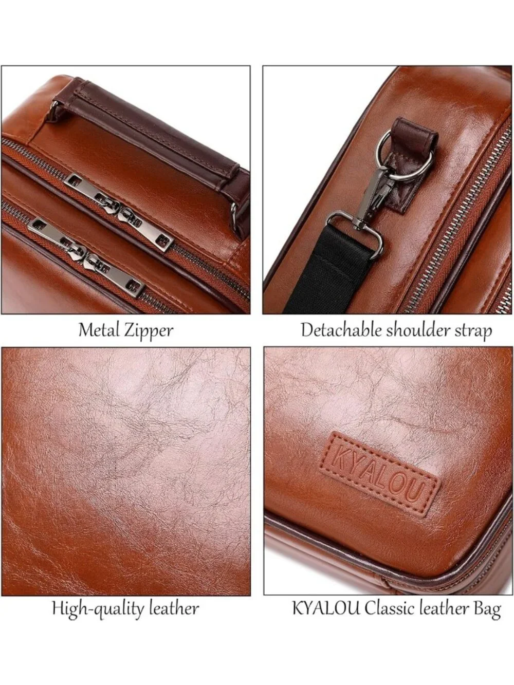 Large Waterproof Electronics Travel Organizer Bag - Adjustable Dividers, Double